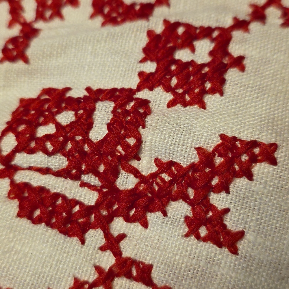 Tree Embroidered Fitted Linen Jacket - Picture 14 of 16